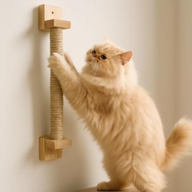 Imagem de Arranhador de Parede para Gato Sisal Poste Brinquedo Pet