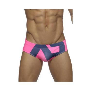 Imagem de Sunga Masculina Estampada Com Cordão, Modelo Triângulo, Para Praia E N