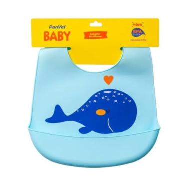 Imagem de Babador Silicone Baleia Panvel Baby