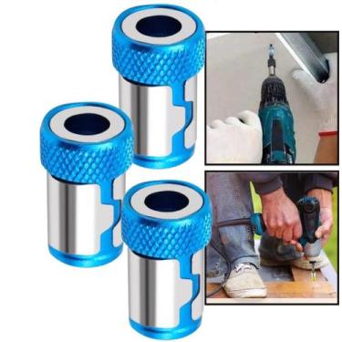 Imagem de Kit 3 Anel Magnético Super Imã Universal para Parafusadeira  Alta Fixa