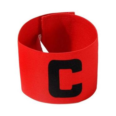 Imagem de Braçadeira De Capitão De Futebol Ajustável Com Listras Para Crianças E