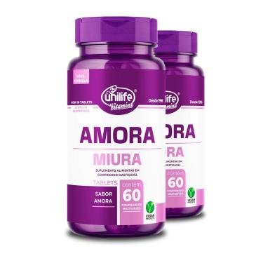 Imagem de Kit 2 Amora Miura Unilife 60 Comprimidos