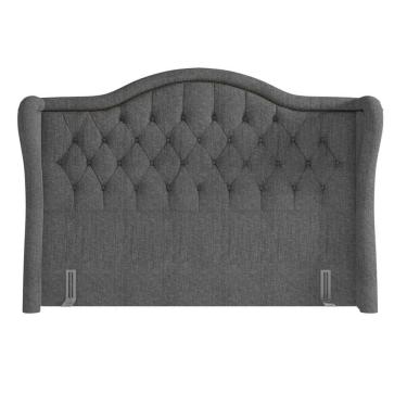 Imagem de Cabeceira Cama Box Casal King 195cm Antibes Z37 Linho Cinza - Mpozenato