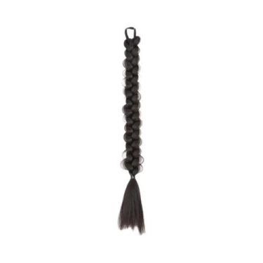 Imagem de Extensão De Cabelo Sintético Rabo De Cavalo Trançado Estilo Box Twist 