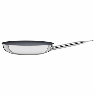 Imagem de Frigideira Rasa Tramontina Em Inox Com Fundo Triplo Grafite 26cm 2,2l