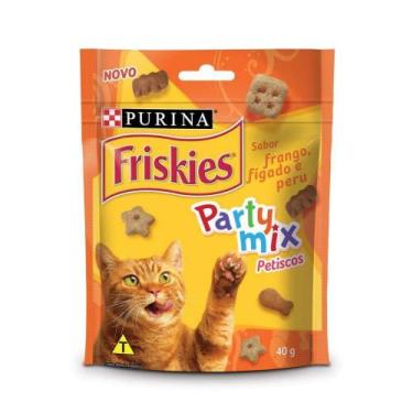 Imagem de Petiscos Purina Party Mix Para Gatos Frango 40G Friskies - 30 Unid. - 