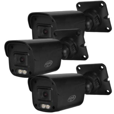 Imagem de Kit 3 Cameras 4X1 Jetcolor 2Mp Bullet 20M Full Hd Led Lente 2,8Mm - PP