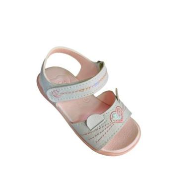Imagem de Sandália infantil e bebê menina confort - Abrakadabra, Branco, 24