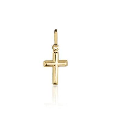 Imagem de Pingente Cruz Mini Gordinha em Ouro 18k 12mm - Arkha18 Joias