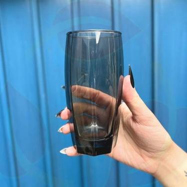 Imagem de 24 Copos de Vidro-Transparente Cinza-370ML-Restaurante Buffet - PRATIC