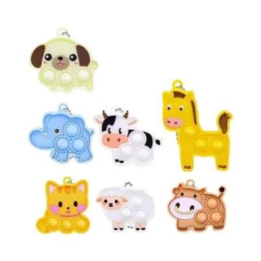 Imagem de Chaveiro De Desenho Animado Infantil Com Animais, Brinquedos Antiestre