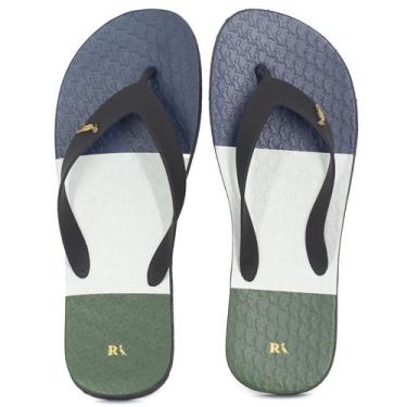 Imagem de Chinelo Masculino Reserva Listras On The Go Borracha Confortável - Res