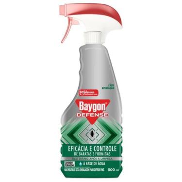 Imagem de Inseticida Baygon Defense Mata Baratas e Formigas à Base de Água 500ml