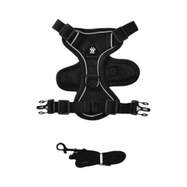 Imagem de Coleira Peitoral Refletiva Ajustável Para Cães E Gatos De Pequeno E Mé