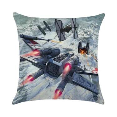 Imagem de Capa De Almofada Em Linho Bege Com Estampa De Avião Para Sofá, Carro, 