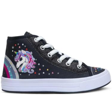 Imagem de Tênis Infantil Cano Alto Nº 23 Ao 34 Botinha Unicórnio 11.81-Feminino