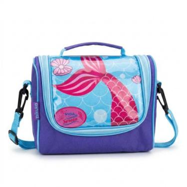 Imagem de Lancheira Infantil Térmica Bolsa Escolar Juvenil Transversal Grande Me