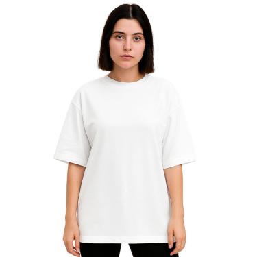 Imagem de Camiseta Oversized Feminina Algodão Treino Academia-Feminino