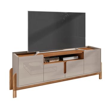 Imagem de Rack Lizz 1.70 Off White/Cedro - Casa D Móveis