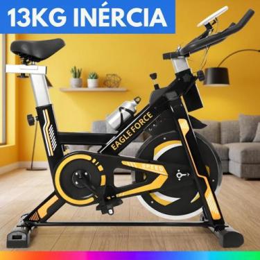 Imagem de Bicicleta Spinning Fitness Ergométrica Suporta 120kg Bike Com Roda De 