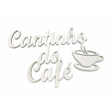 Imagem de Placa Cantinho Do Café Branco M001 - Mix