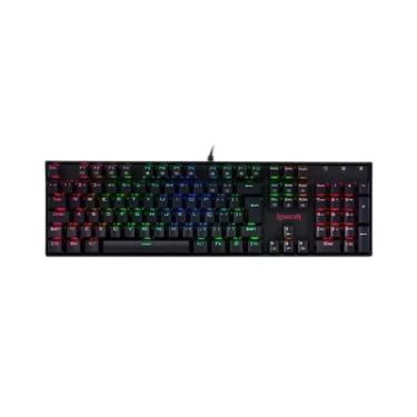 Imagem de Teclado Mecânico Redragon, Mitra, Preto, RGB, Switch Outemu Brown - K551