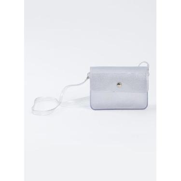 Imagem de Bolsa Infantil Menina Transversal Brilhante Com Glitter Transparente -