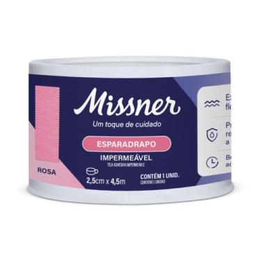 Imagem de Esparadrapo Impermeável Rosa Missner 2,5cm x 4,5m
