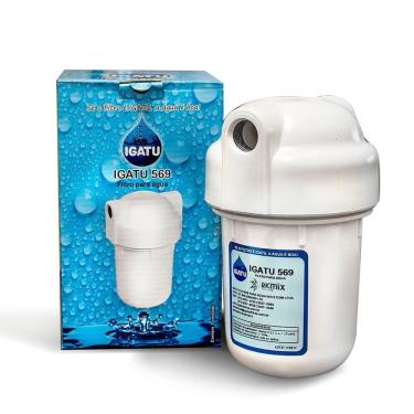 Imagem de Filtro para Bebedouro Industrial Igatu 569 para Água Potável com Vazão 120L-H Branco