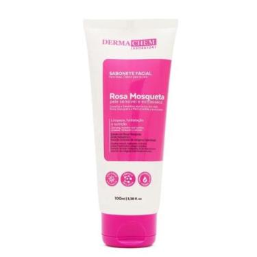 Imagem de DermaChem Sabonete Facial Rosa Mosqueta Pele Sensível 100mL
