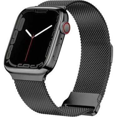 Imagem de Pulseira Milanese Compativel iphone Watch Aço Inoxidavel 42mm, 44mm, 4