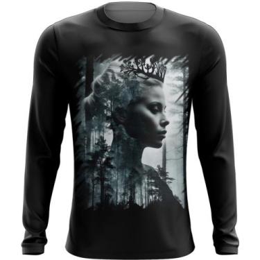 Imagem de Camiseta Manga Longa Pesca Rainha da Floresta Nórdica 6, INF 12