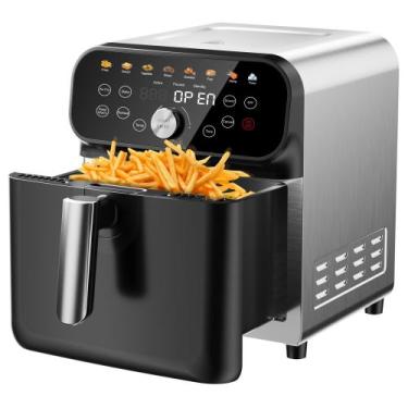 Imagem de Fritadeira Air Fryer WHUTO 6.2L LED com tela sensível ao toque digital
