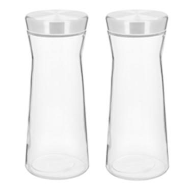 Imagem de KIT 2 POTE MANTIMENTOS HOME&CO COM TAMPA DE VIDRO 1,5 LITRO 26x11x11cm