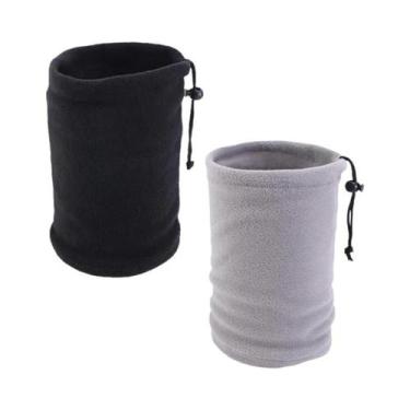 Imagem de Cachecol De Inverno Infantil Em Fleece Polar Com Cordão Ajustável, Cap