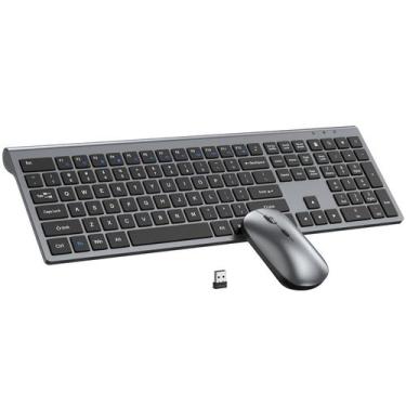 Imagem de Combo de Teclado e Mouse Sem Fio EDJO Full Size Óptico