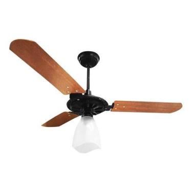 Imagem de Ventilador de Teto Yris Ventex Preto/Mogno, Preto, Mogno, 220V