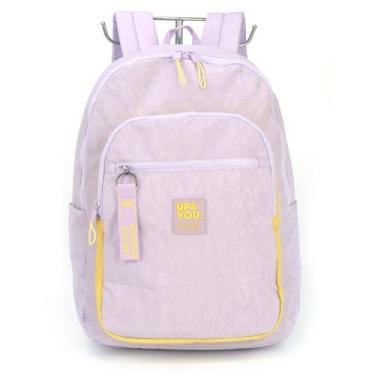 Imagem de Mochila De Costas Juvenil Faculdade Escolar Passeio Up4you, Lilás