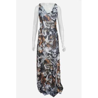 Imagem de Vestido Dlz Longo Estampado Preto, G