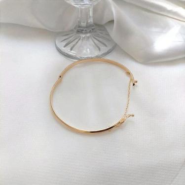 Imagem de Bracelete argola com trava (escolha o banho) - D'lu joias, Banho de ou