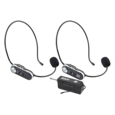 Imagem de Microfone Duplo Profissional Headset Sem Fio SFW-20 - STANER