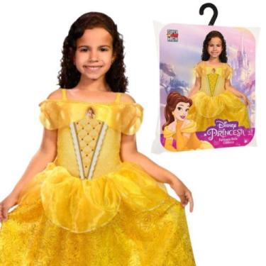 Imagem de Fantasia Infantil pra Menina Vestido Bela e a Fera de Luxo Clássica - 
