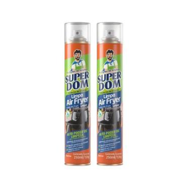 Imagem de Kit 2 Limpa Air Fryer Super Dom Spray 250ml Baston