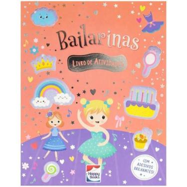 Imagem de Livro Infantil Meu Livro De Adesivos Brilhantes Bailarinas - Happy Boo