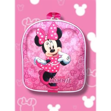 Imagem de Lancheira Minnie Mouse Saia Estrelinha Térmica Menina Infantil Escolar