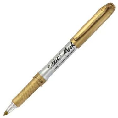 Imagem de Pincel marcador permanente Marking Dourado Metálico 971150 - Bic