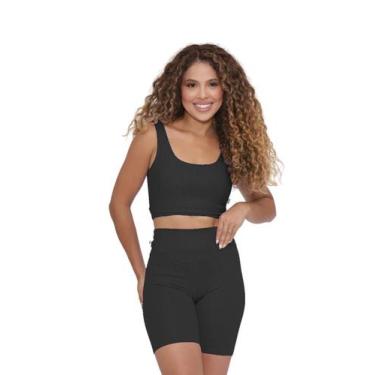 Imagem de Conjunto Academia Onça Poliamida BlackOut PINA - PINA FitnessWear, G, 