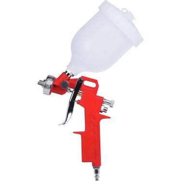 Imagem de Pistola de Pintura Pneumática HVLP com Caneca 600ML Bico 1,5mm Sistema Gravitacional Inox Bumafer