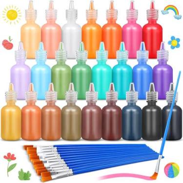 Imagem de Kit de Tinta Motipuns 24 Cores para Vidro Colorido 30ml