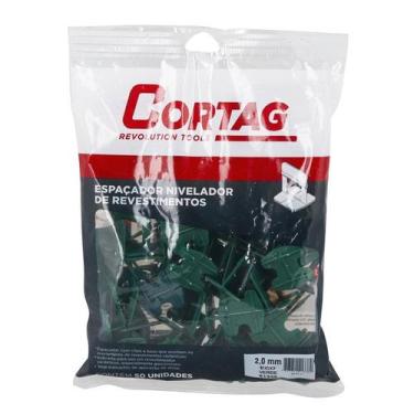 Imagem de Espacador Nivel Piso Porcelanato 2,0mm 50pc Verde Cortag